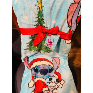 Stitch Christmas throw 60 by 70 very soft and beautiful